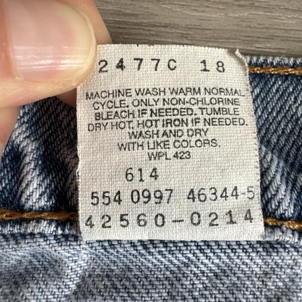 Vintage Orange Tab Levi's 560 Loose Fit Tapered Jeans Mens Sz 40x32 Made‎ USA #1